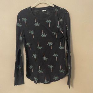 Soft Long Sleeve Palm Trees